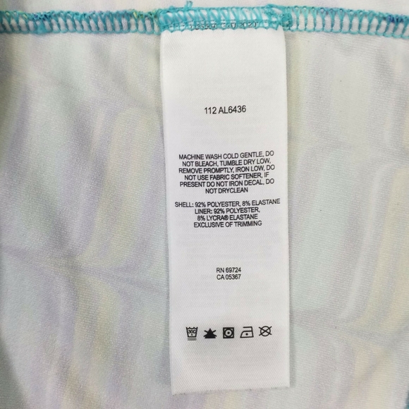 Columbia Omni-Wick Siren Splash II Blue Multi Athletic Outdoor Tank Top - Picture 7 of 8